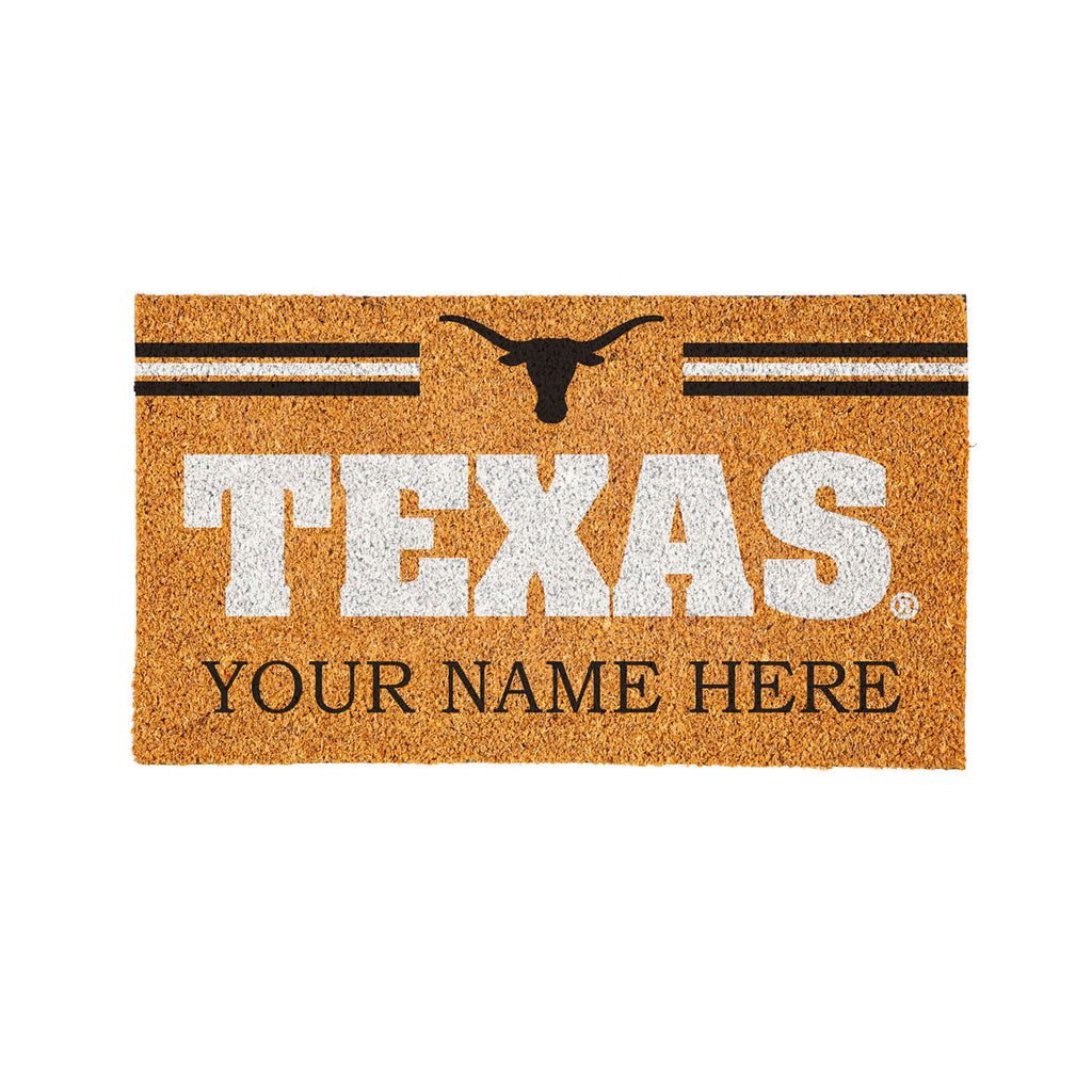 University of Texas Personalized Mat, Natural Coir with Color Logo, 30" x 18", Slide 13 of 15