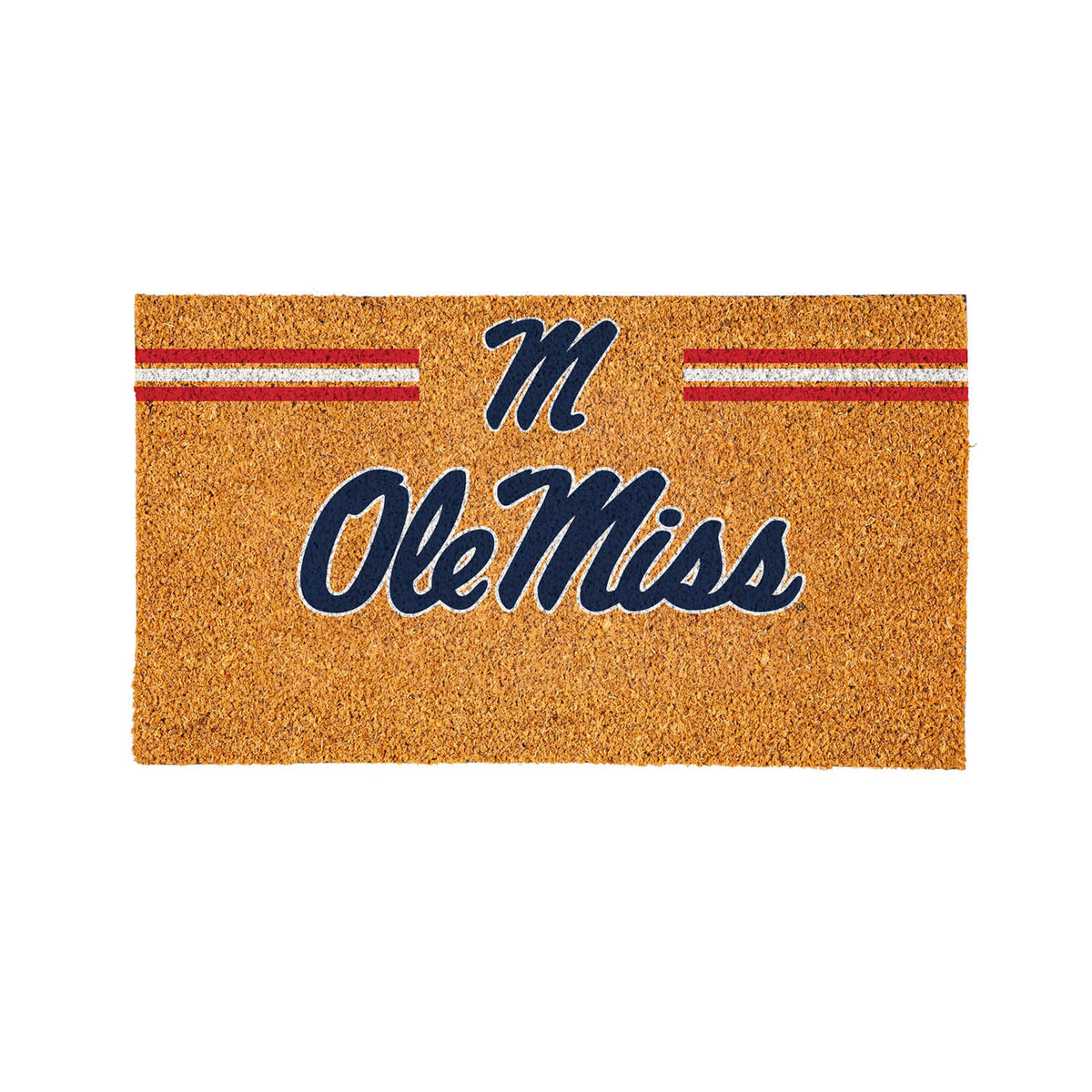University of Mississippi Personalized Mat, Natural Coir with Color Logo, 30" x 18", Slide 11 of 15