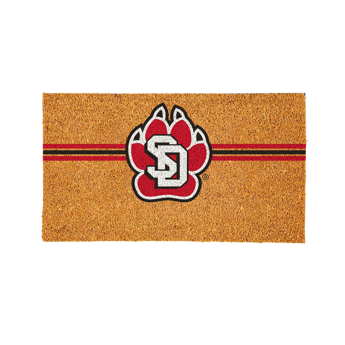University of South Dakota Personalized Mat, Natural Coir with Color Logo, 30" x 18", Slide 9 of 15