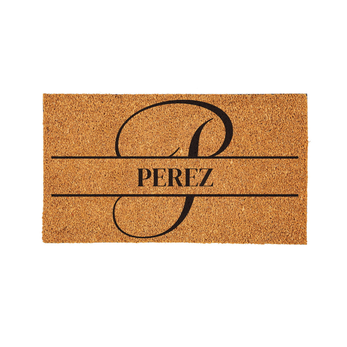 Modern Personalized Monogram Coir Mat 18"x30", Slide 17 of 40