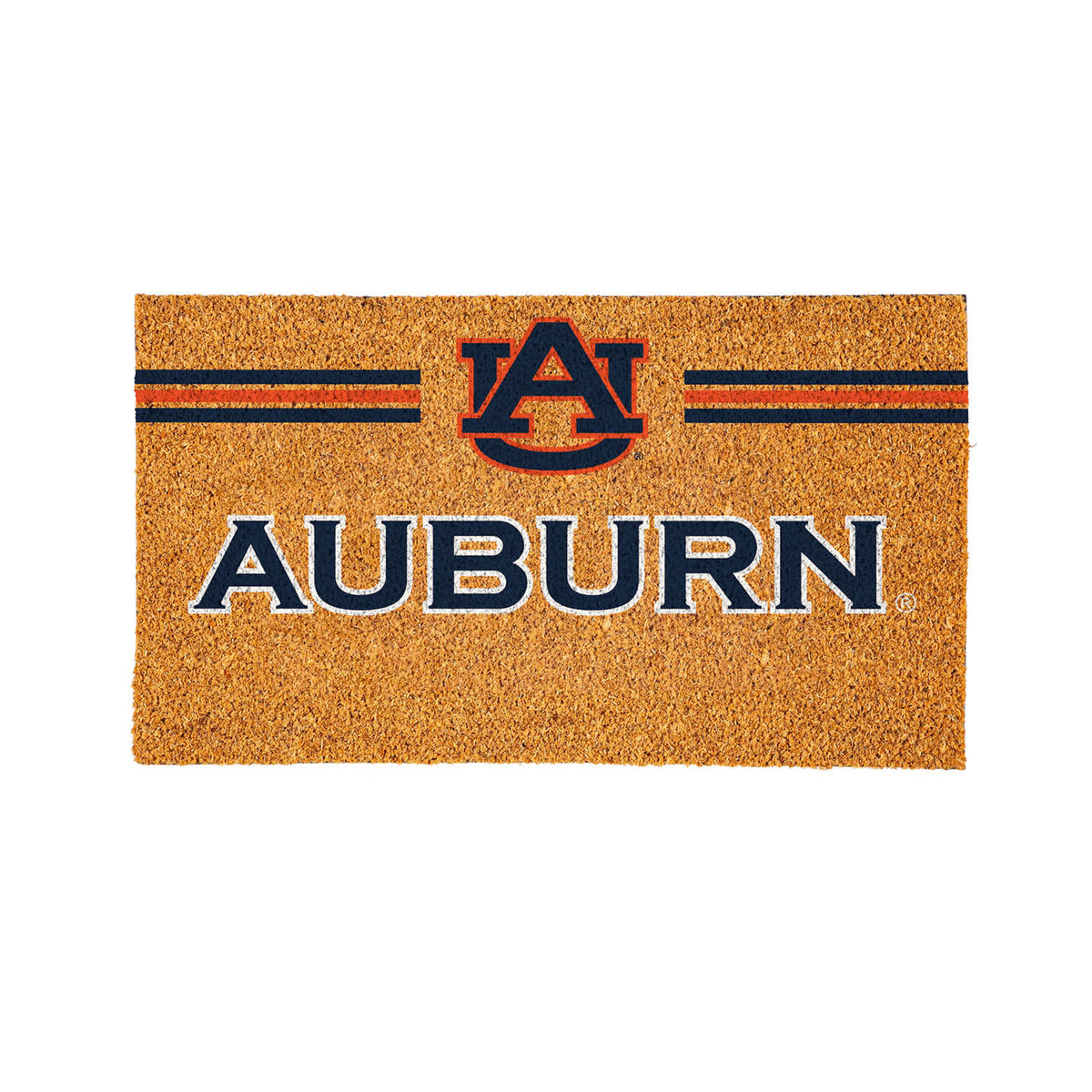 Auburn University Personalized Mat, Natural Coir with Color Logo, 30" x 18", Slide 9 of 15