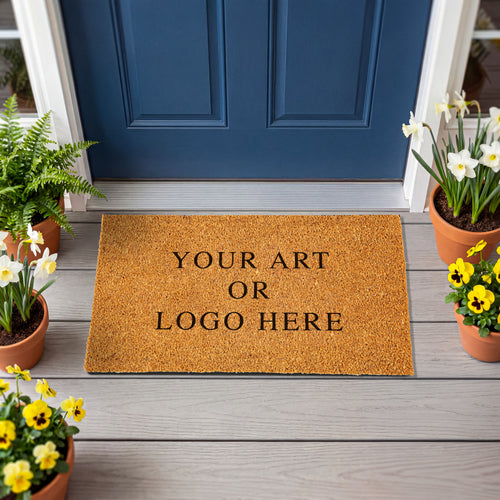 Upload Your Own Art, 30" x 18" Natural Coir Mat, Slide 2 of 2