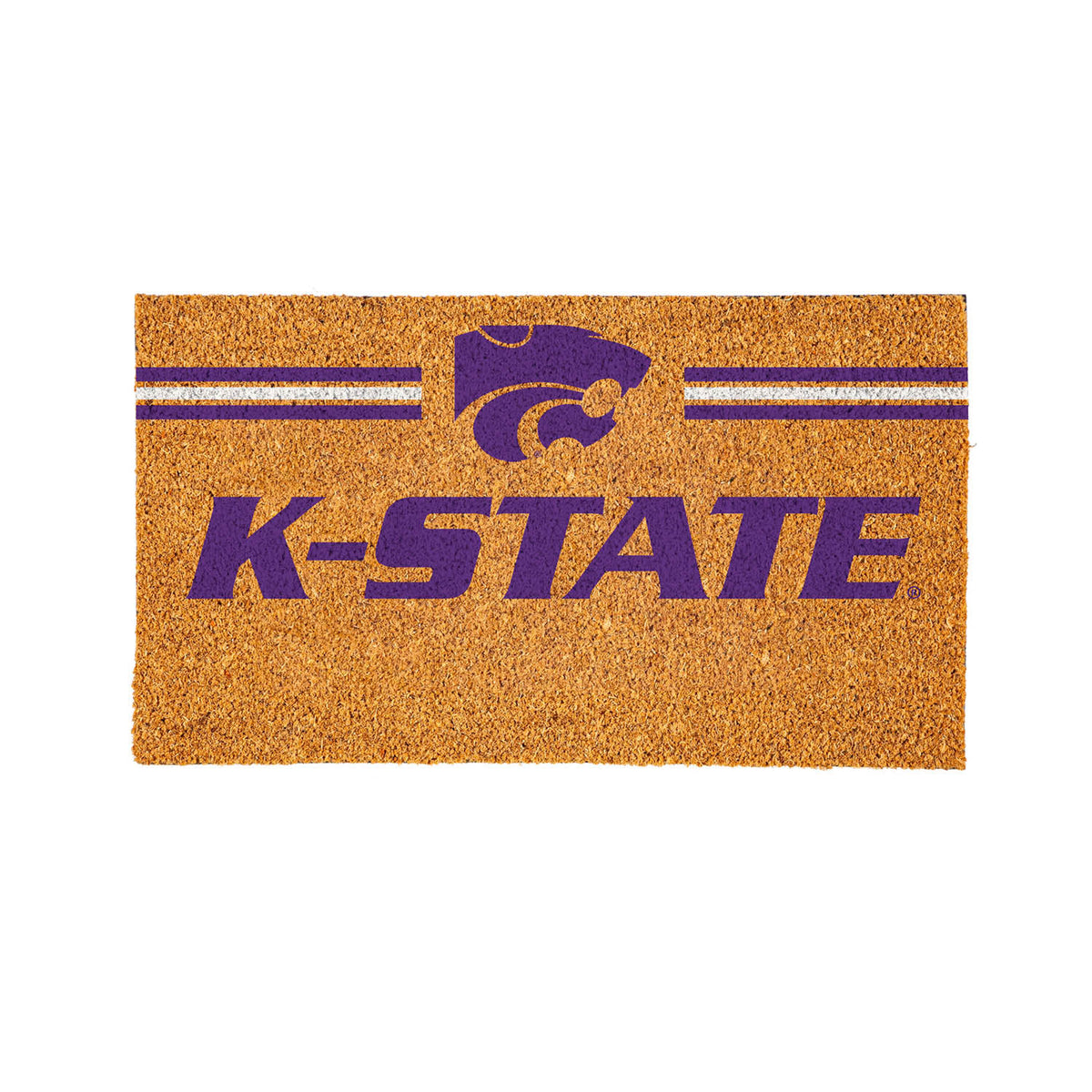 Kansas State University Personalized Mat, Natural Coir with Color Logo, 30" x 18", Slide 13 of 15