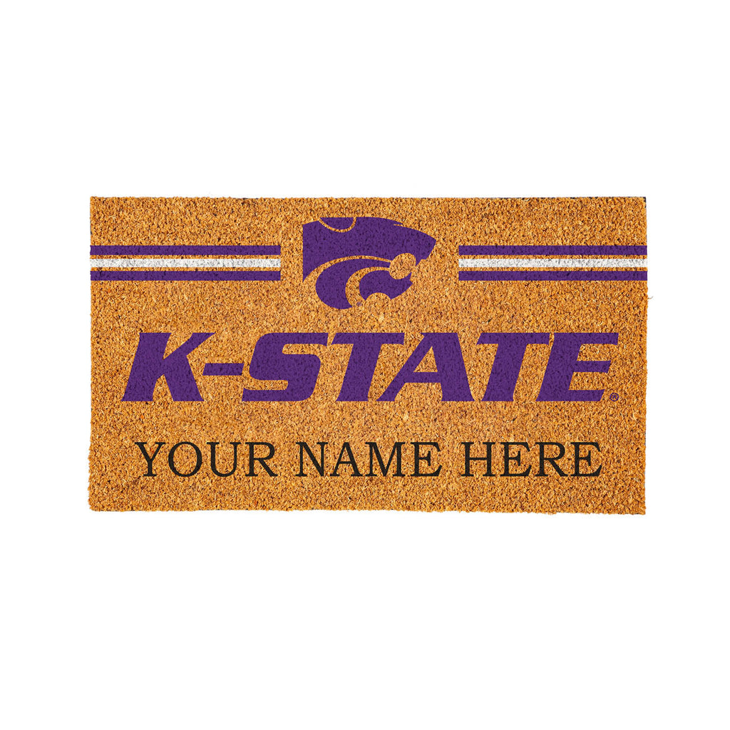 Kansas State University Personalized Mat, Natural Coir with Color Logo, 30" x 18", Slide 10 of 15