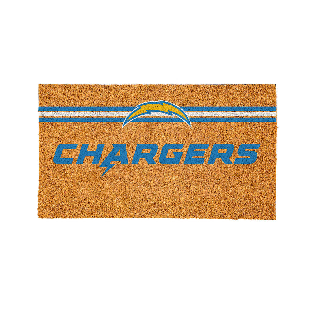 Los Angeles Chargers Personalized Mat, Natural Coir with Color Logo, 30" x 18", Slide 14 of 15