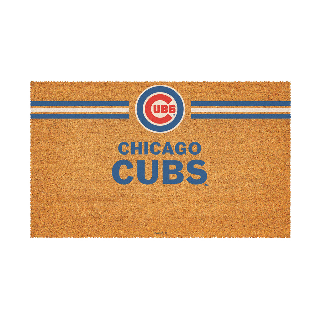 Chicago Cubs Personalized Mat, Natural Coir with Color Logo, 30" x 18", Slide 2 of 4