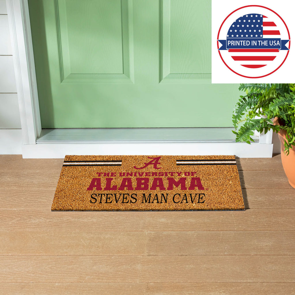 University of Alabama Personalized Mat, Natural Coir with Color Logo, 30" x 18", Slide 12 of 15