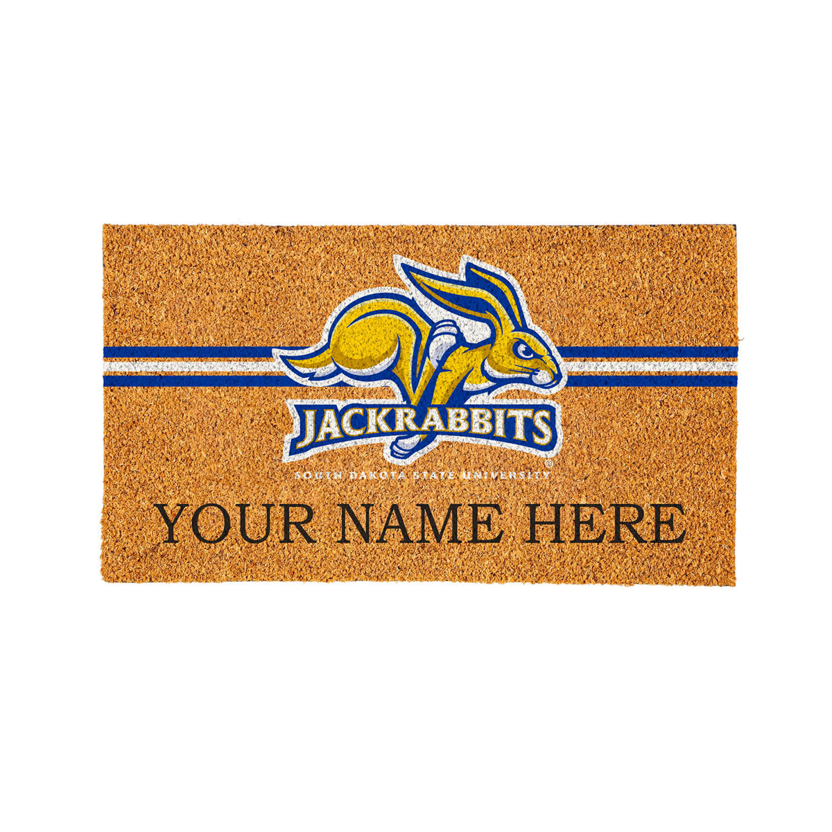 South Dakota State University Personalized Mat, Natural Coir with Color Logo, 30" x 18", Slide 11 of 15