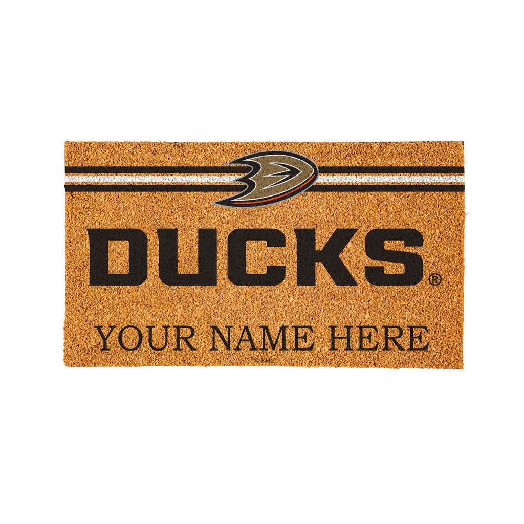 Anaheim Ducks Personalized Mat, Natural Coir with Color Logo, Slide 11 of 15
