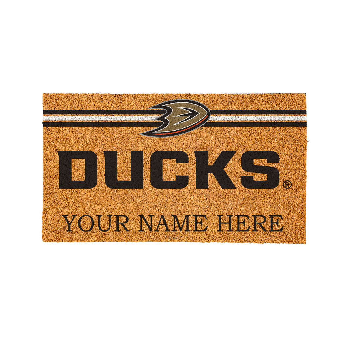 Anaheim Ducks Personalized Mat, Natural Coir with Color Logo, Slide 11 of 15