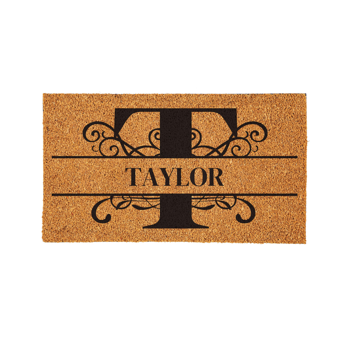 Personalized Scroll Monogram Coir Mat 18"x30", Slide 21 of 40