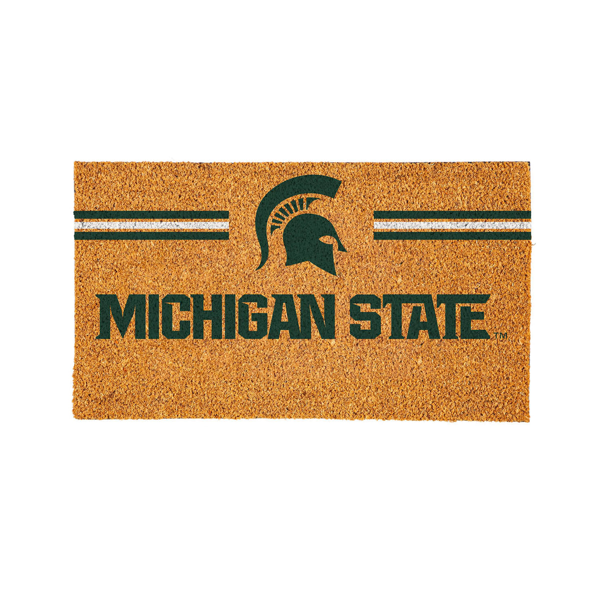 Michigan State University Personalized Mat, Natural Coir with Color Logo, 30" x 18", Slide 12 of 15
