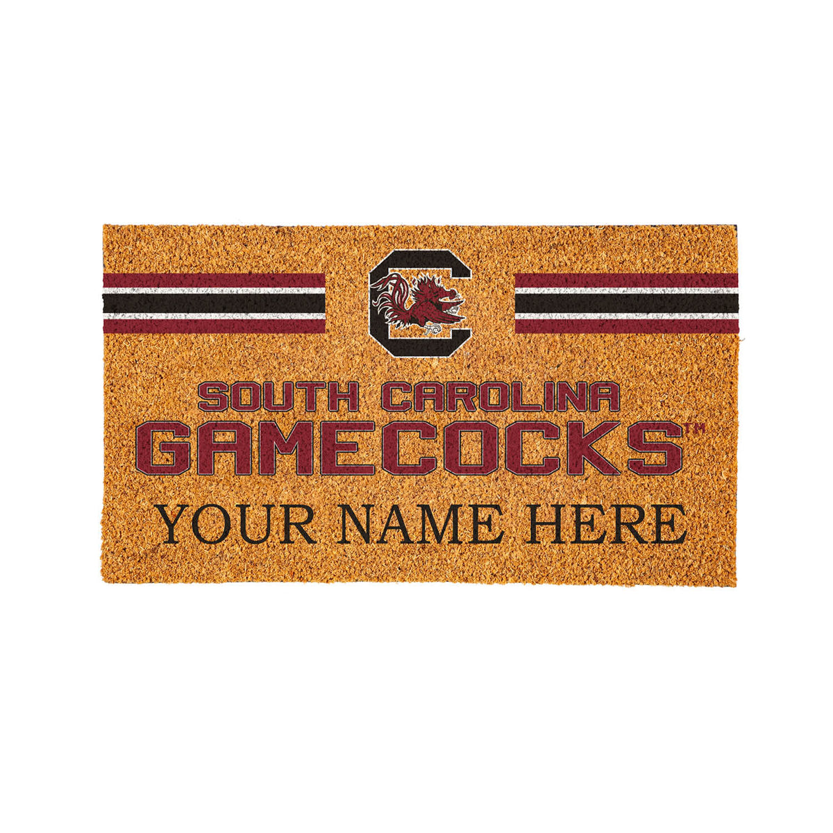 University of South Carolina Personalized Mat, Natural Coir with Color Logo, 30" x 18", Slide 14 of 15