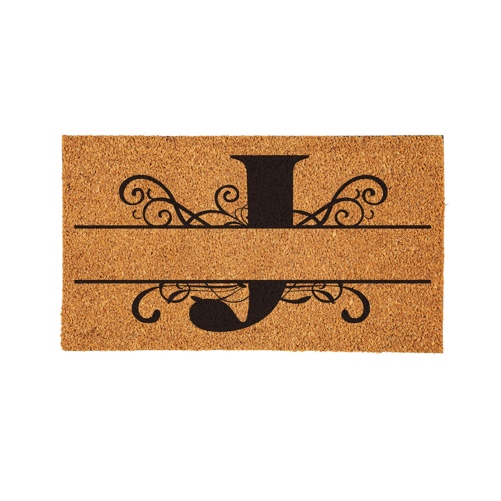 Personalized Scroll Monogram Coir Mat 18"x30", Slide 37 of 40