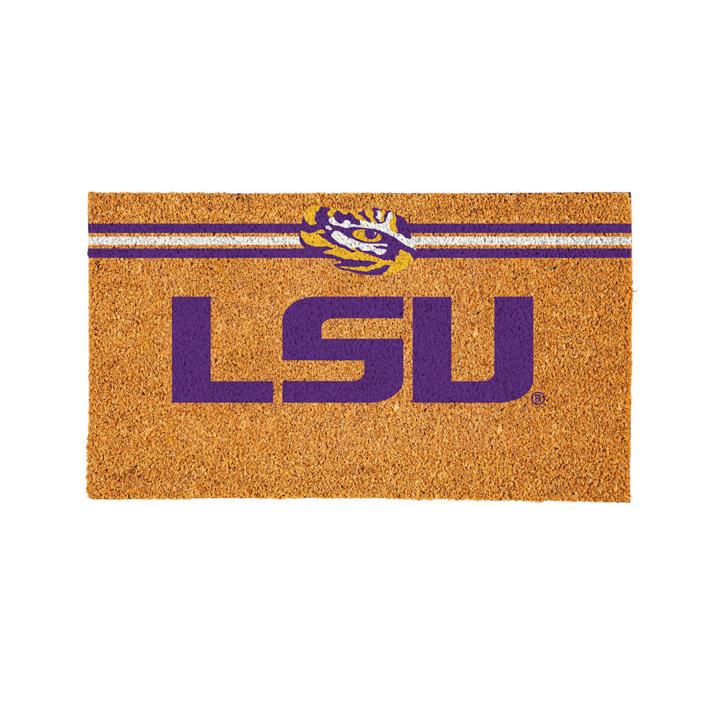 Louisiana State University Personalized Mat, Natural Coir with Color Logo, 30" x 18", Slide 9 of 15