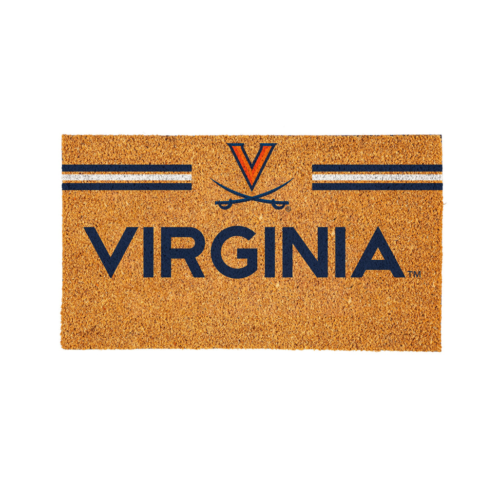 University of Virginia Personalized Mat, Natural Coir with Color Logo, 30" x 18", Slide 12 of 15