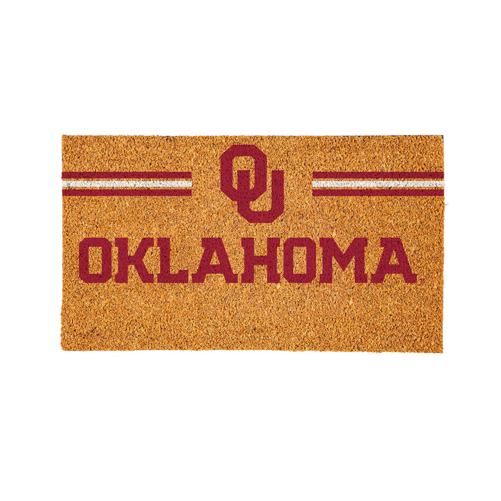 University of Oklahoma Personalized Mat, Natural Coir with Color Logo, 30" x 18", Slide 13 of 15