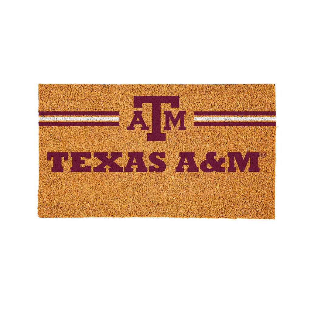 Texas A&M Personalized Mat, Natural Coir with Color Logo, 30" x 18", Slide 11 of 13