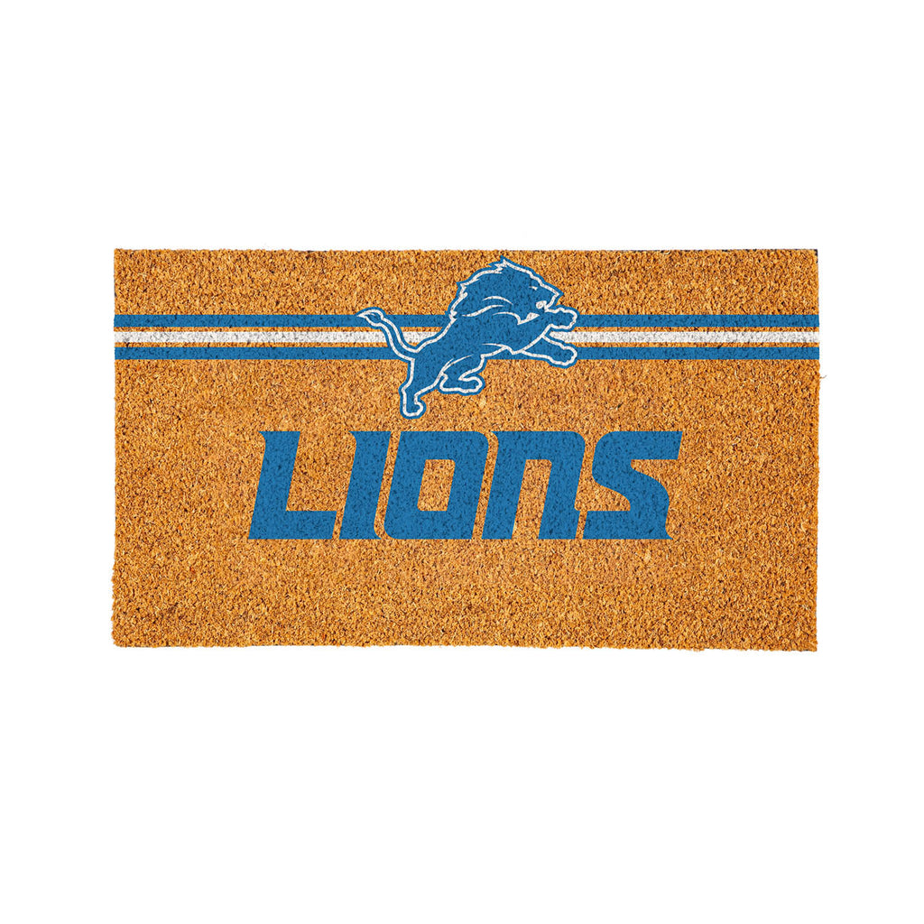 Detroit Lions Personalized Mat, Natural Coir with Color Logo, 30" x 18", Slide 12 of 15