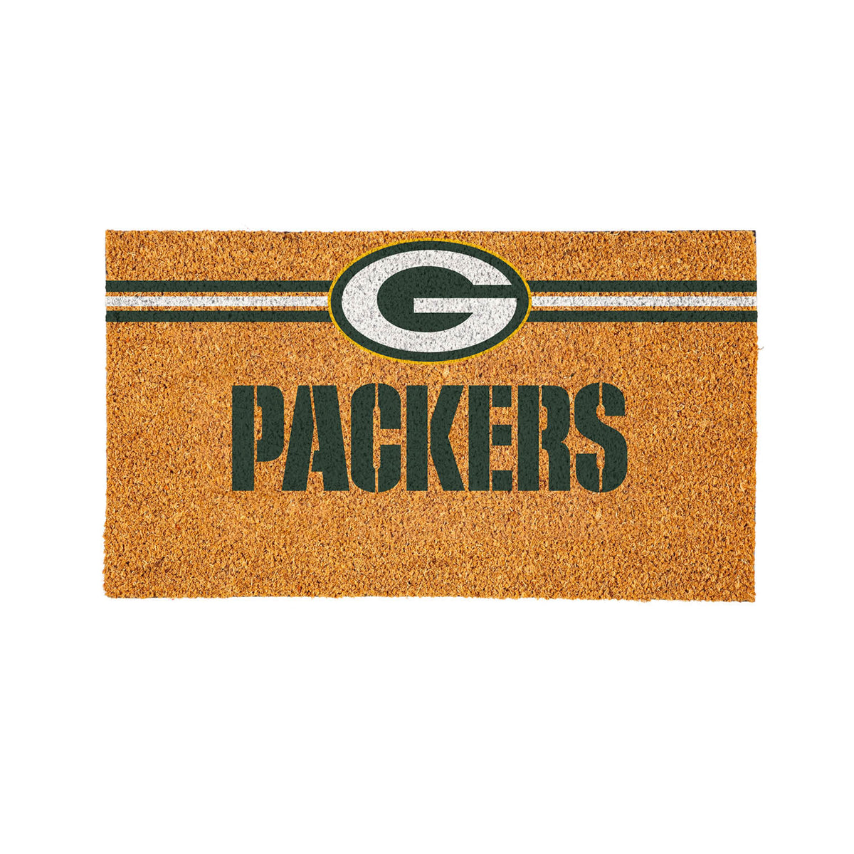 Green Bay Packers Personalized Mat, Natural Coir with Color Logo, 30" x 18", Slide 15 of 15