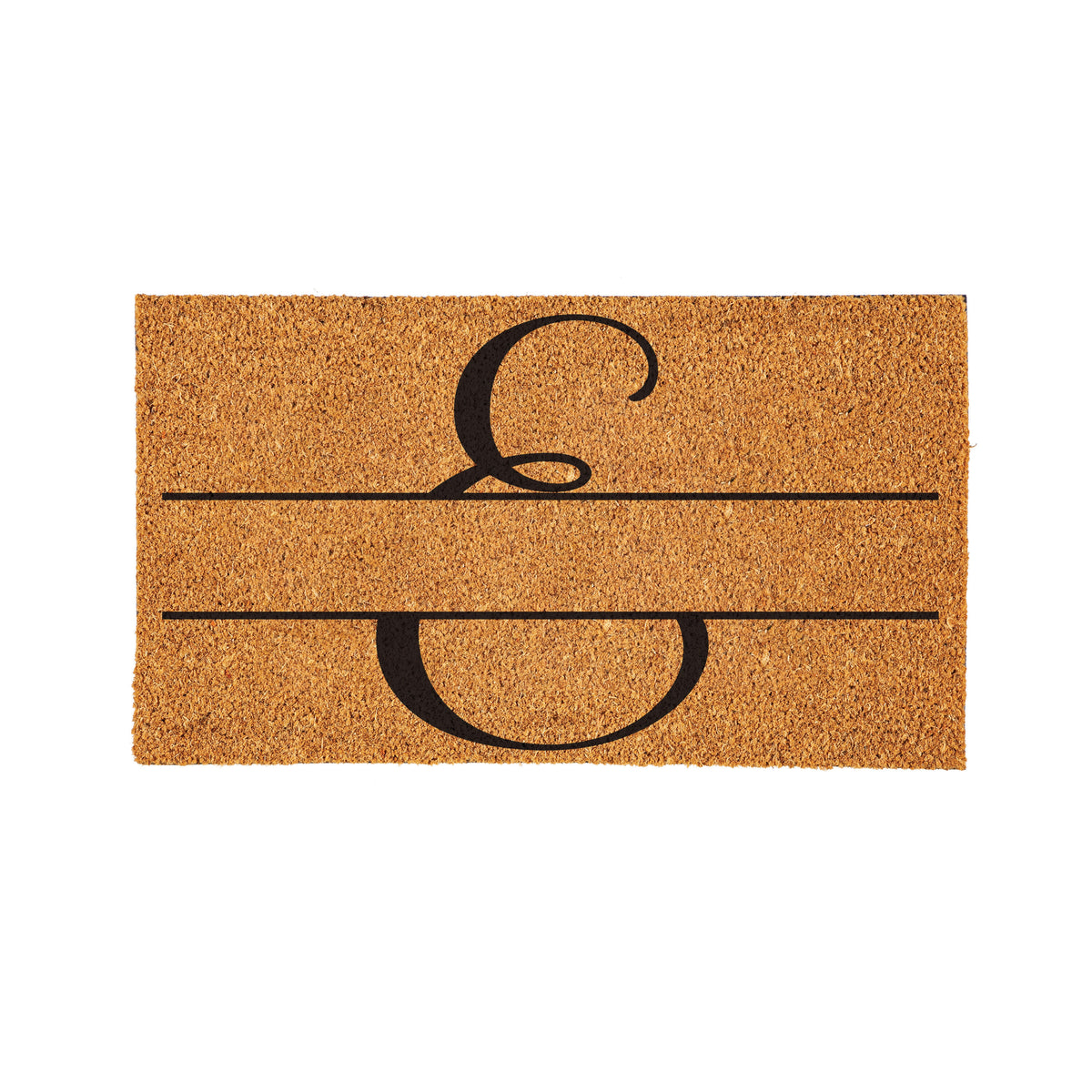Modern Personalized Monogram Coir Mat 18"x30", Slide 6 of 40