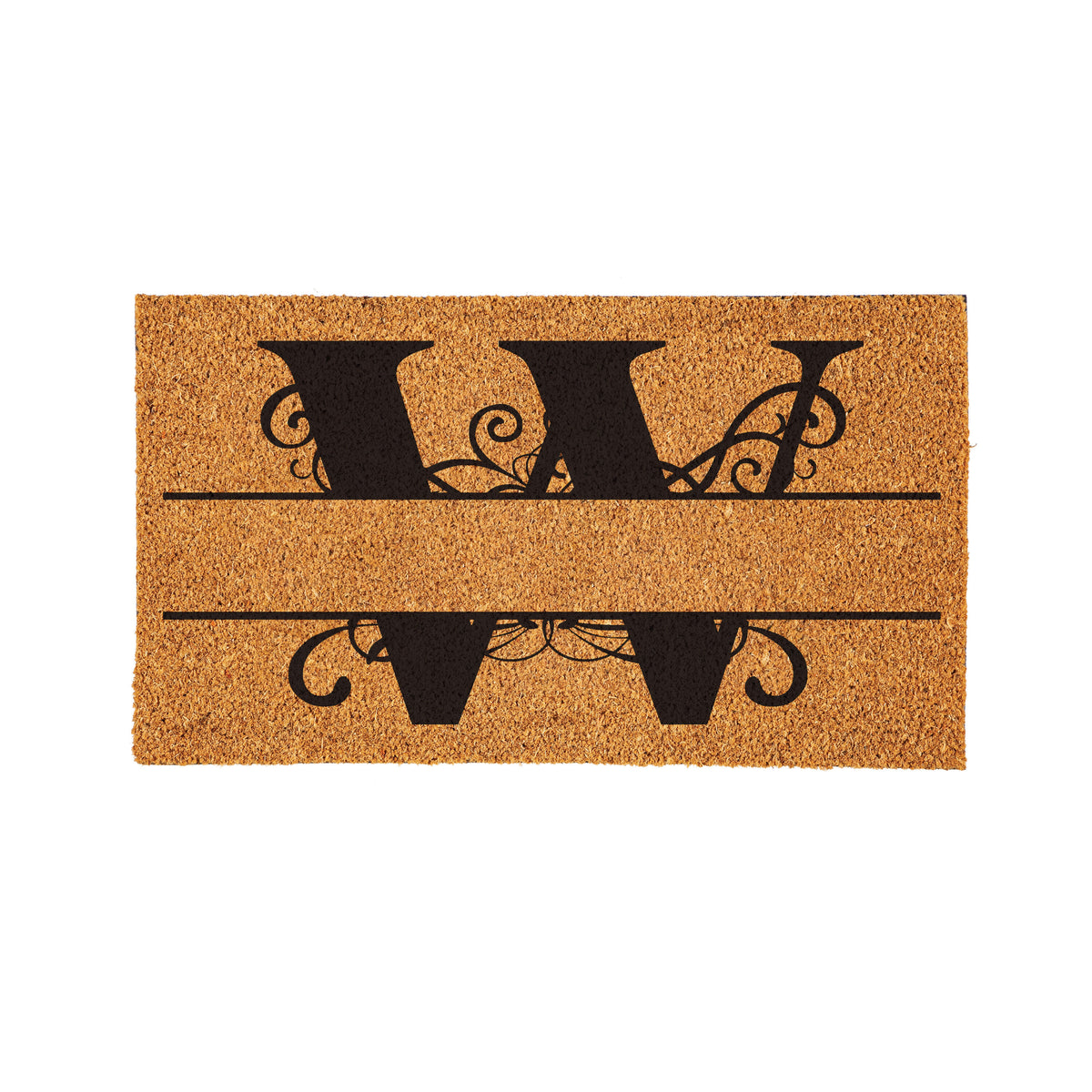 Personalized Scroll Monogram Coir Mat 18"x30", Slide 24 of 40