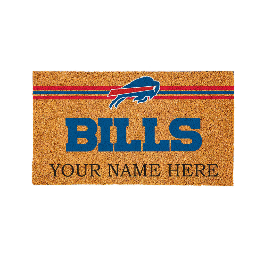 Buffalo Bills Personalized Mat, Natural Coir with Color Logo, 30" x 18", Slide 11 of 15