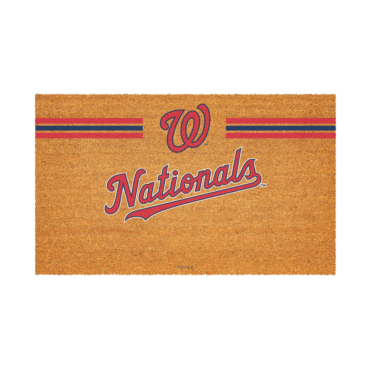 Washington Nationals Personalized Mat, Natural Coir with Color Logo, 30" x 18", Slide 2 of 4