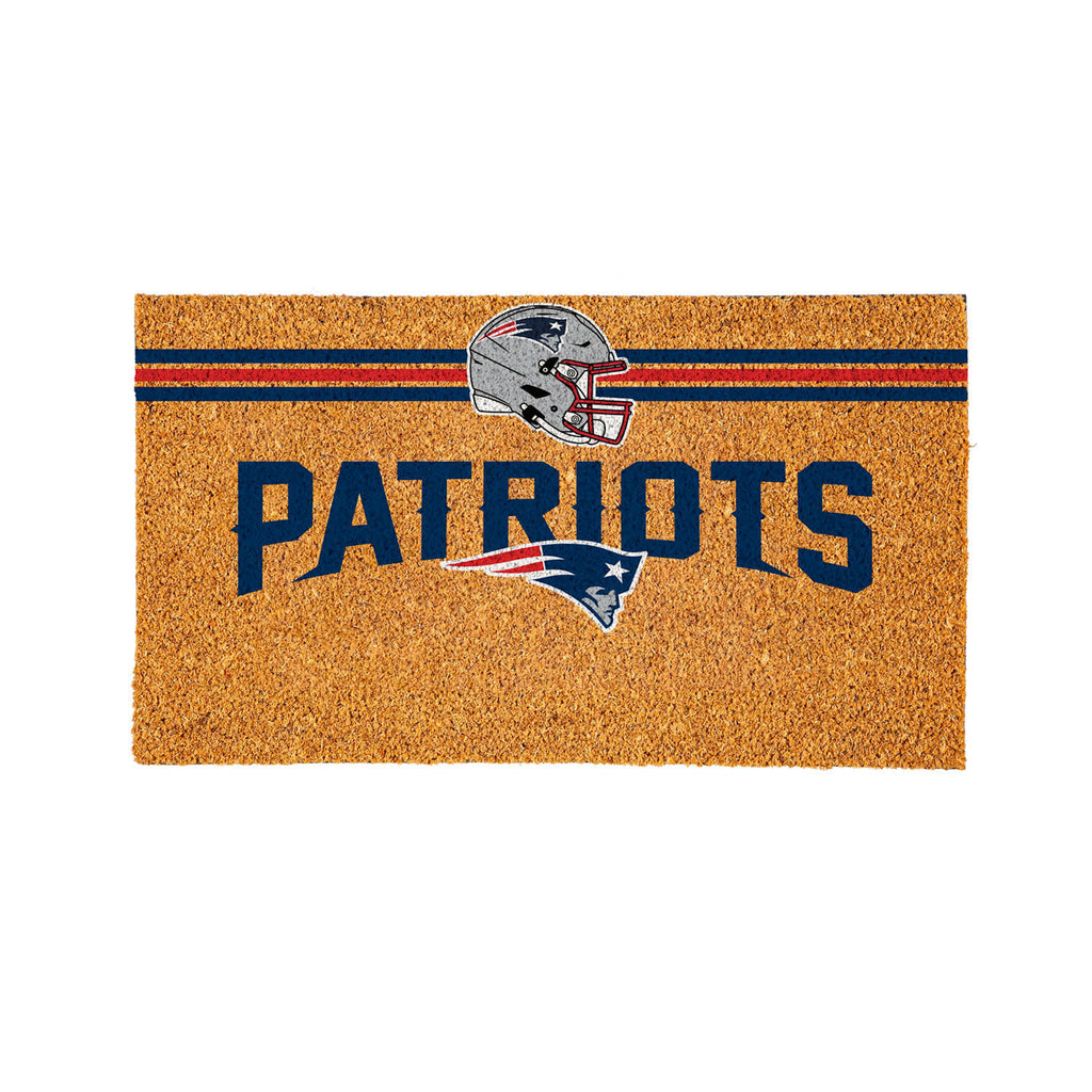 New England Patriots Personalized Mat, Natural Coir with Color Logo, 30" x 18", Slide 12 of 15