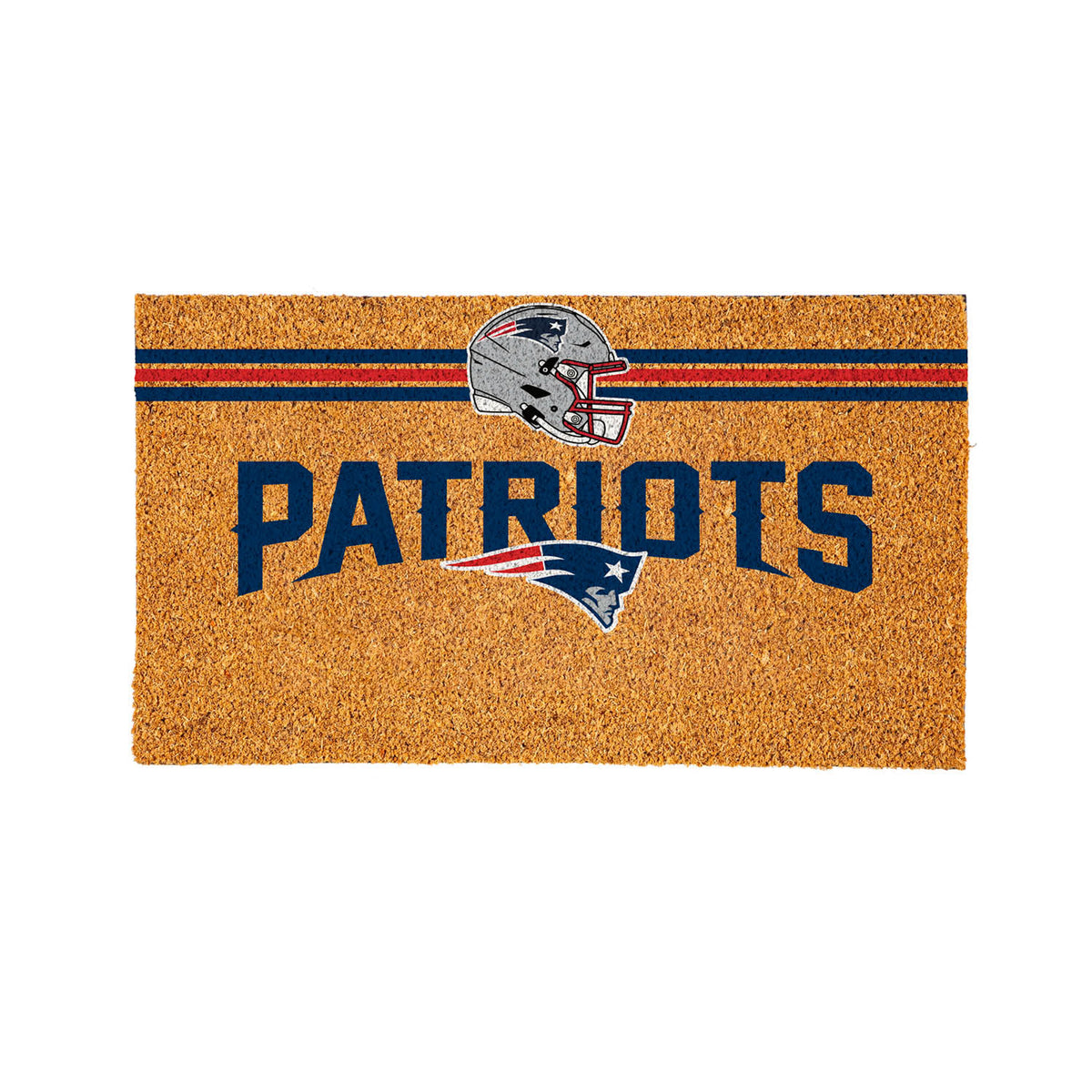 New England Patriots Personalized Mat, Natural Coir with Color Logo, 30" x 18", Slide 12 of 15