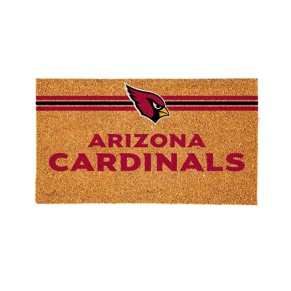 Arizona Cardinals Personalized Natural Coir Mat with Color Logo, 30" x 18", Slide 9 of 15