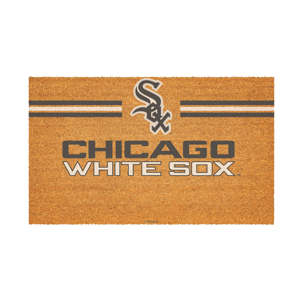 Chicago White Sox Personalized Mat, Natural Coir with Color Logo, 30" x 18"
